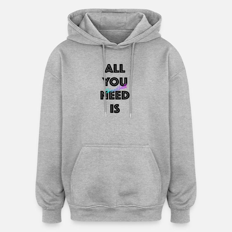 Handball Gradient Script - Oversized Unisex Hoodie - heather grey