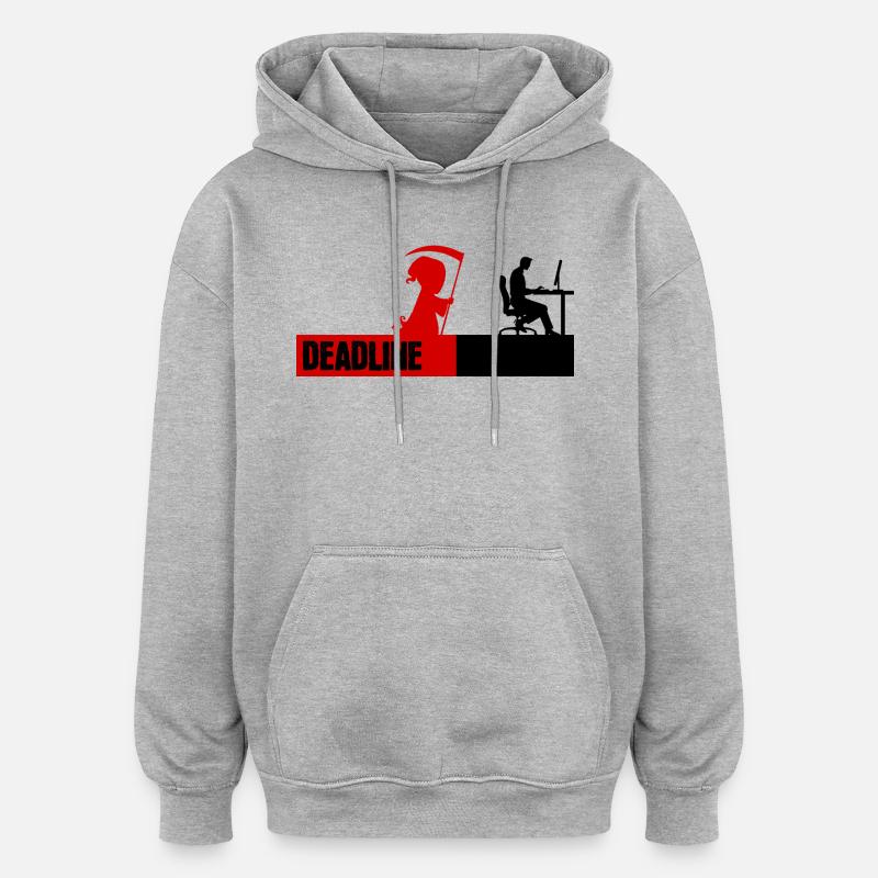 Bugfixing Skripting Dev Computerfreak Developer - Oversized Unisex Hoodie - Grau meliert