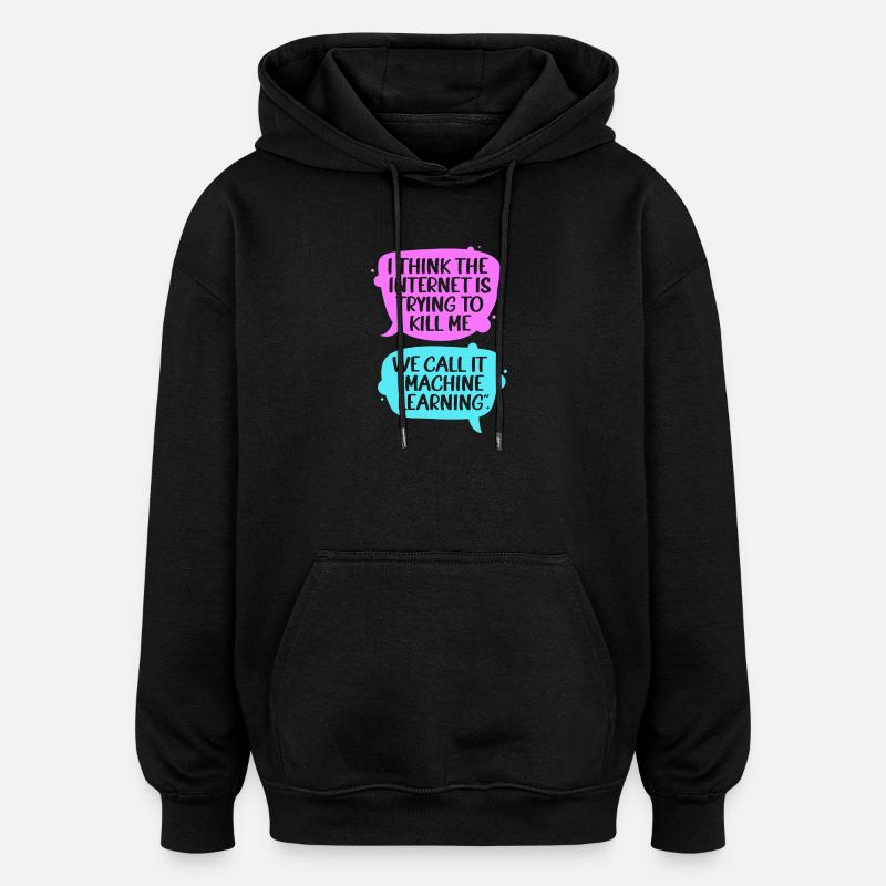 GPT Programmierer Coder - Oversized Unisex Hoodie - Schwarz