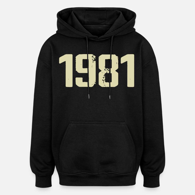Jubilee 1981 - Oversized Unisex Hoodie - black