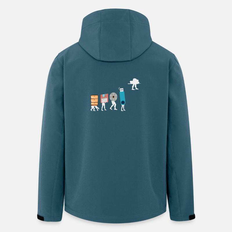 Cloud-Computing-Lustige Programmierer-Daten-KI-Software - Recycelte Männer Softshell-Jacke Discoverer von Stanley/Stella - Dunkles Petrol