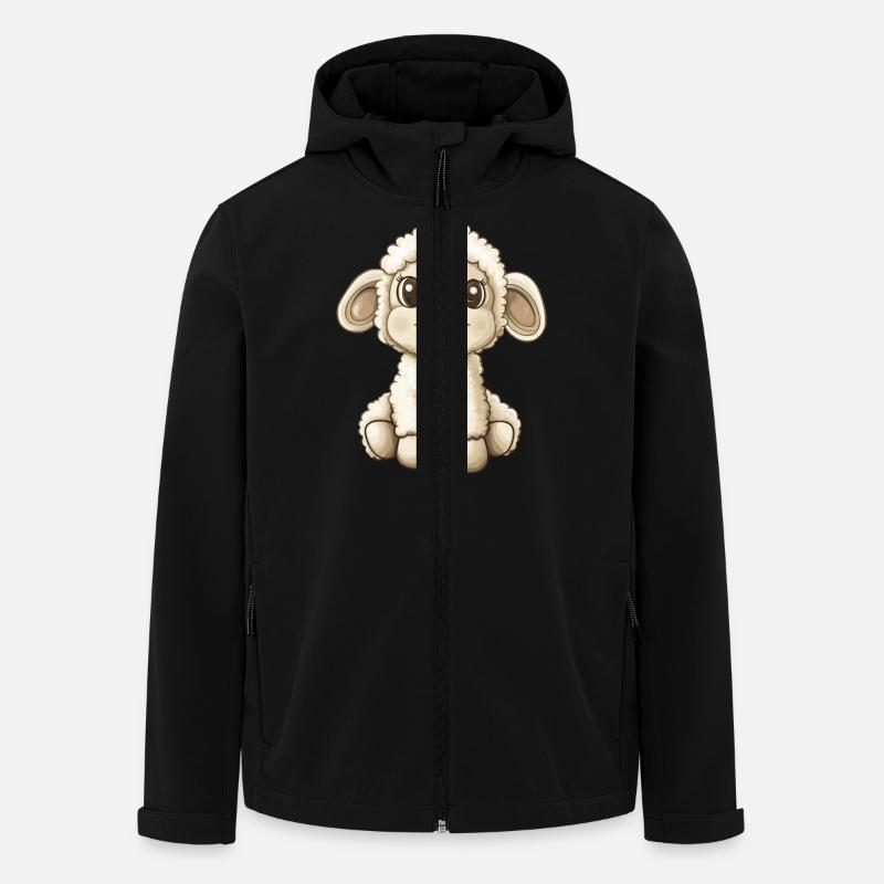 little sheep - Men’s Recycled Softshell Jacket Discoverer by Stanley/Stella - black