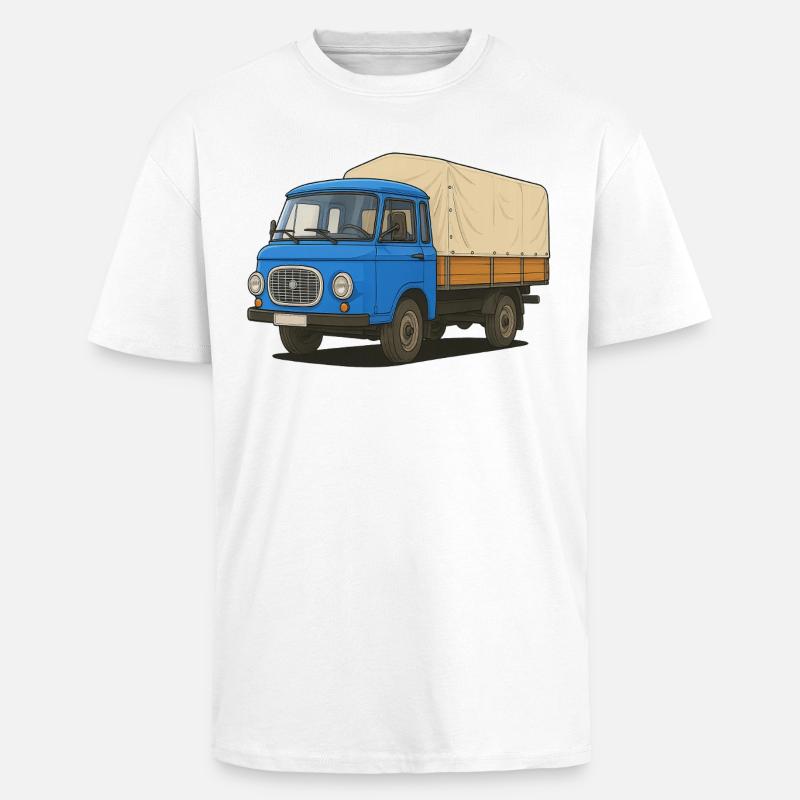 East Flatbed - Unisex Oversized Heavyweight T-shirt - white