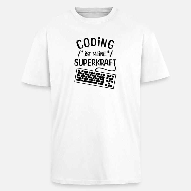 Computer Code Statement Developer Computerfreak - Oversized Heavyweight Unisex T-Shirt - Weiß