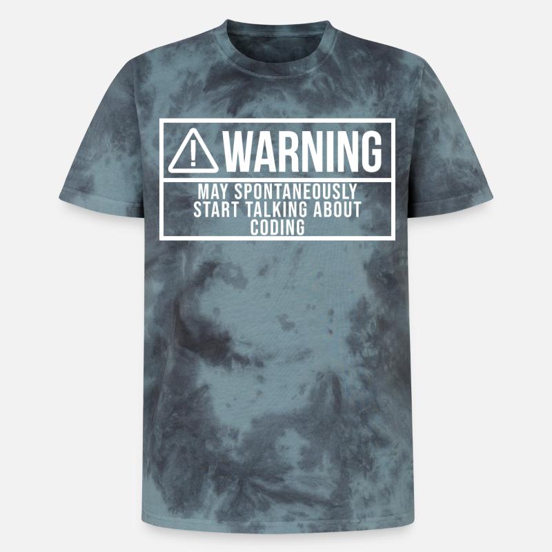 Coding Coding Coding - Unisex Premium Tie-Dye T-Shirt - Black/Blue