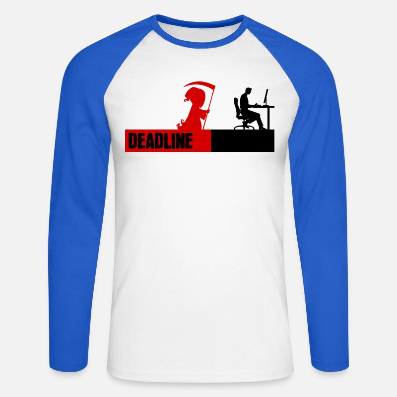 Bugfixing Skripting Dev Computerfreak Developer - Unisex Baseballshirt langarm - Weiß/Royalblau