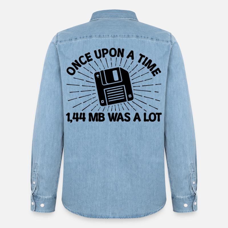 Programmer Debug Skripting Developer Statement - Men’s Organic Denim Shirt by Stanley/Stella - light wash