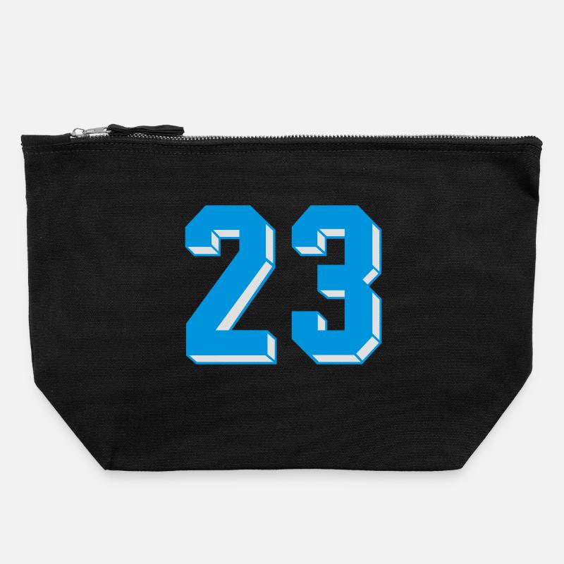 dreiundzwanzig - Canvas Zip Pouch 22 x 23 cm - black