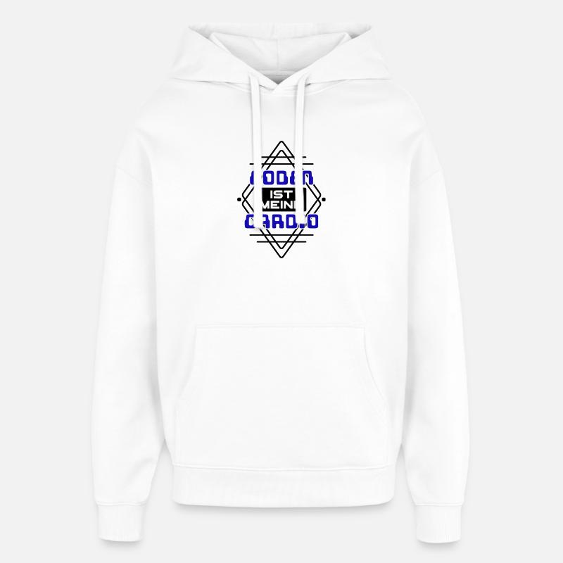 Software Developer Developer Cool Saying Coden - Oversized Unisex Hoodie by Stanley/Stella - white