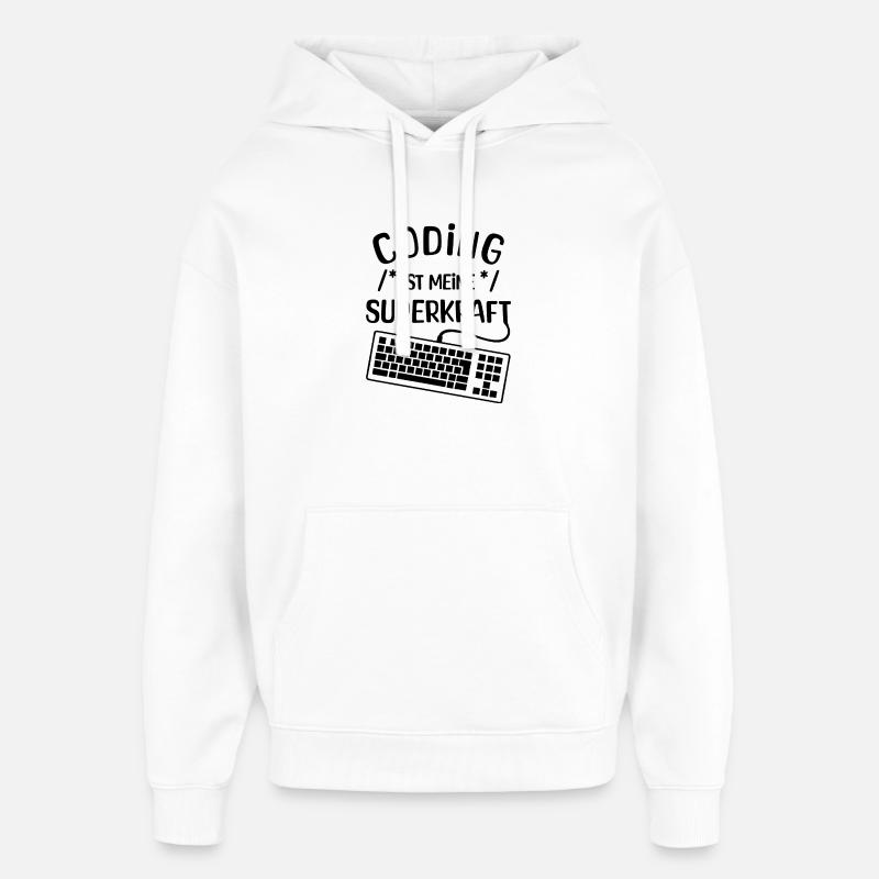 Computer Code Statement Developer Computerfreak - Oversized Unisex Hoodie von Stanley/Stella - Weiß