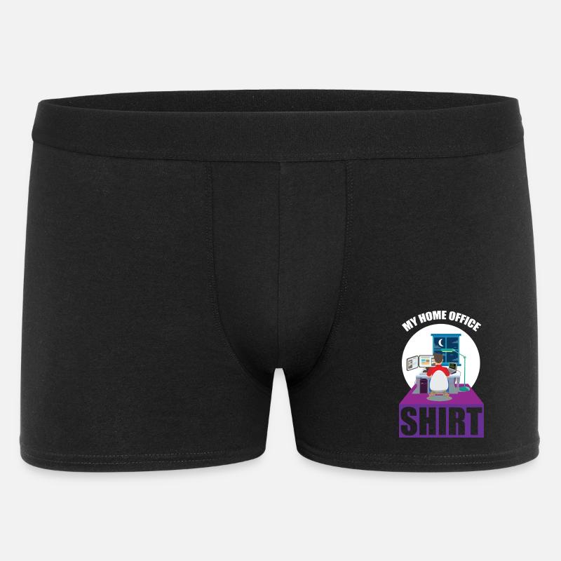 Night Shift Coder Programmer Desk Graphic - Männer Boxer Shorts - Schwarz