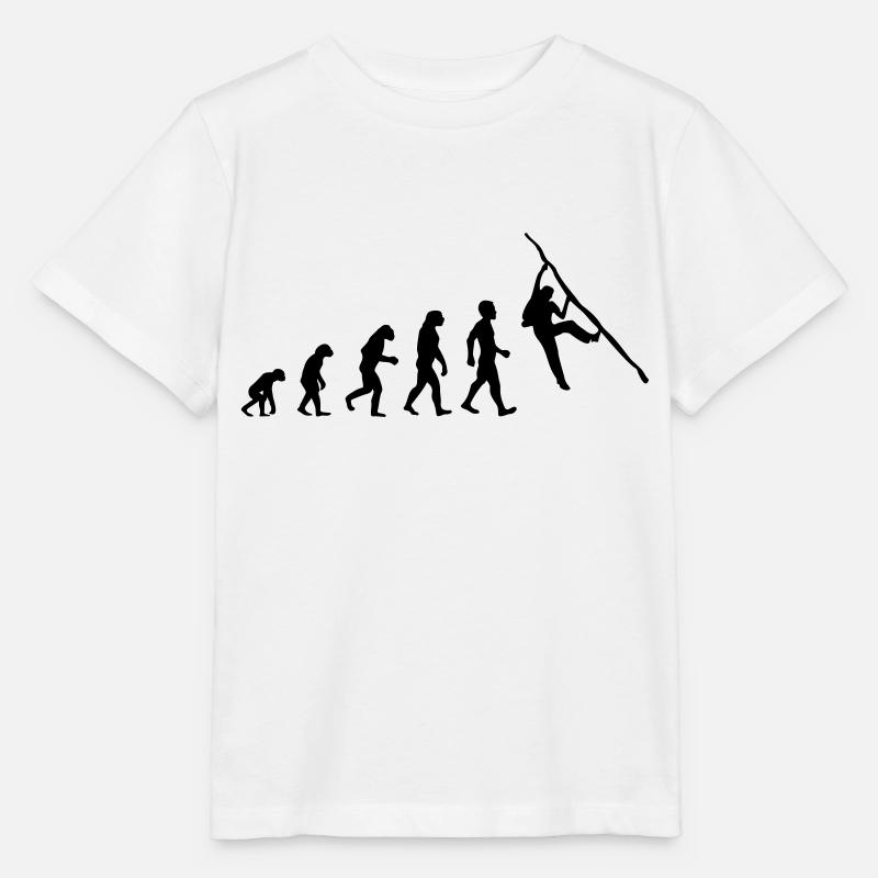 Evolution Climbing Bouldering - Stanley/Stella MINI CREATOR Kids’ T-Shirt - white