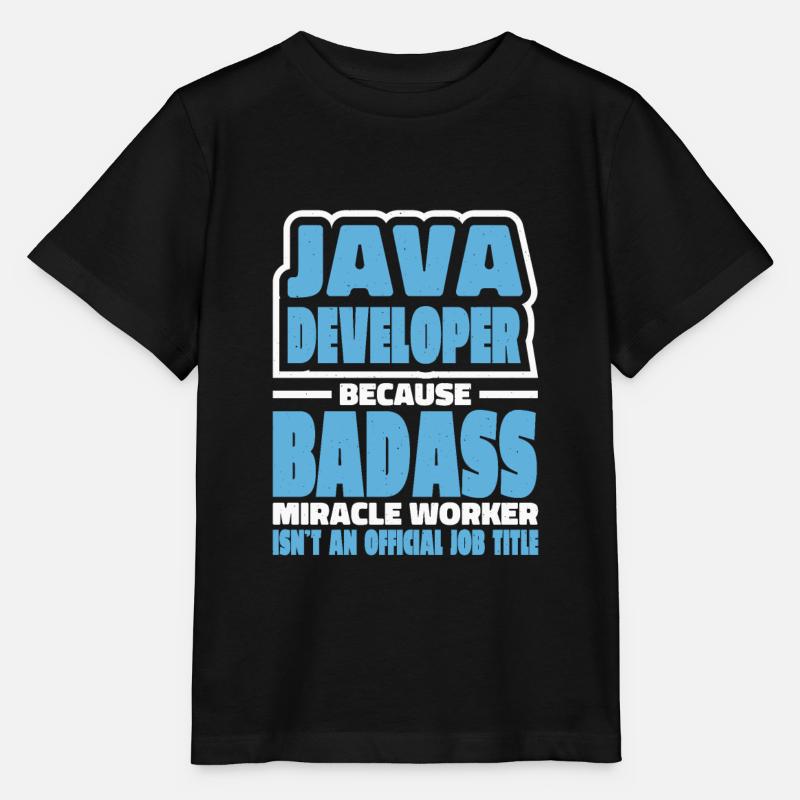 Java Developer Badass - Stanley/Stella MINI CREATOR Kids’ T-Shirt - black