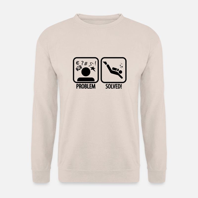 Diving: Problem - Solved! - Unisex Pullover - Sand