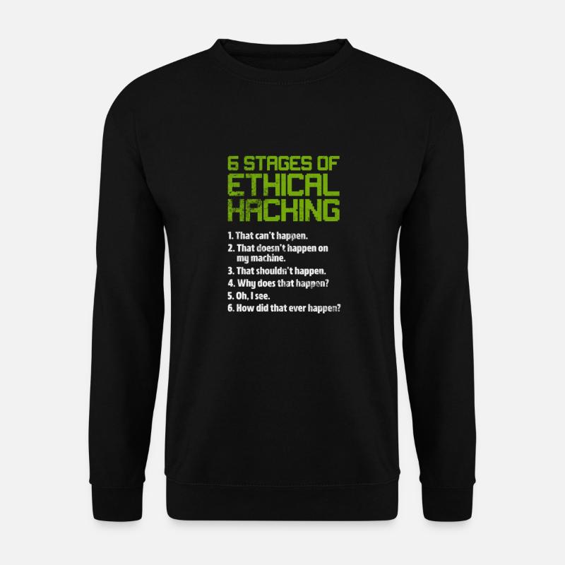 Hacker - Unisex Pullover - Schwarz