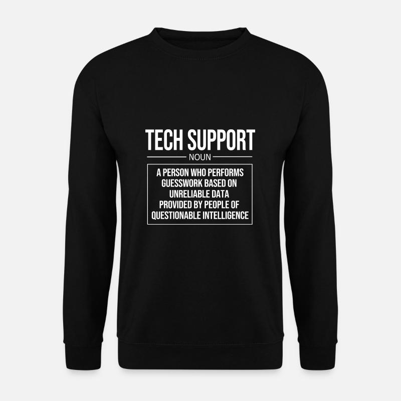 Tech Support - Unisex Pullover - Schwarz