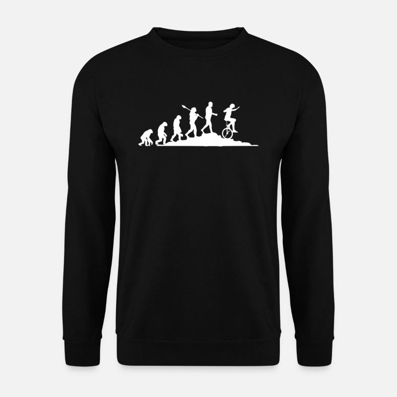 Einrad Evolution - Unisex Pullover - Schwarz
