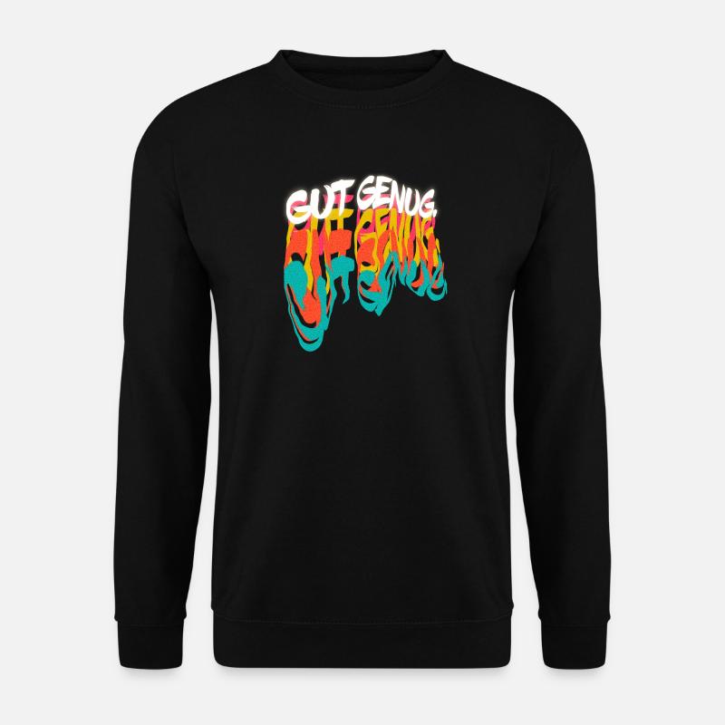 Buntes Graffiti Statement - Unisex Pullover - Schwarz