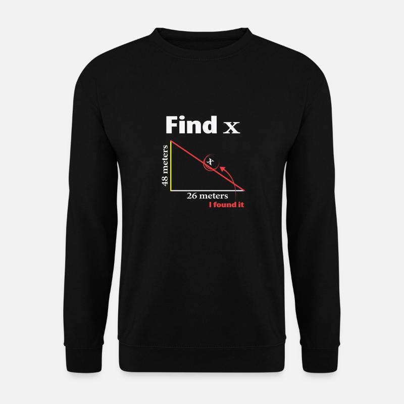 Pythagoras Triangle Mathematiker oder Mathe-Lehrer - Unisex Pullover - Schwarz
