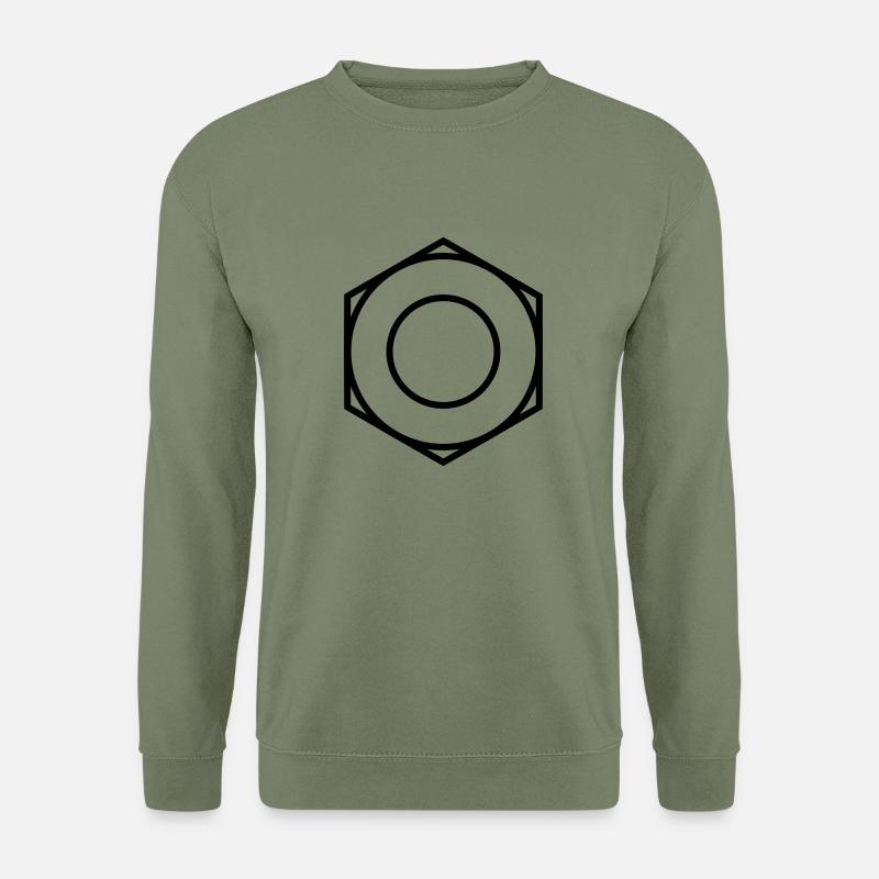 Mutter Schraube Technik - Unisex Pullover - Armeegrün