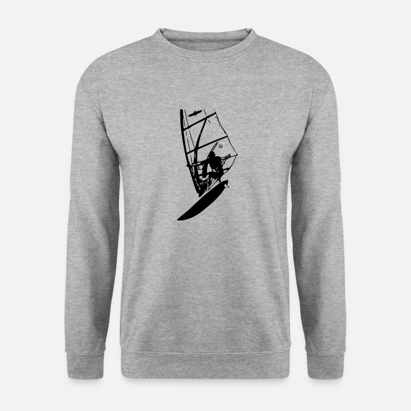 Windsurf Loop - Unisex Pullover - Weißgrau meliert