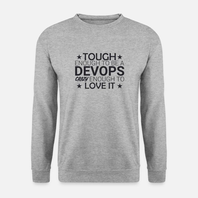 "DevOps Crazy | Software Development" - Unisex Sweatshirt - salt & pepper