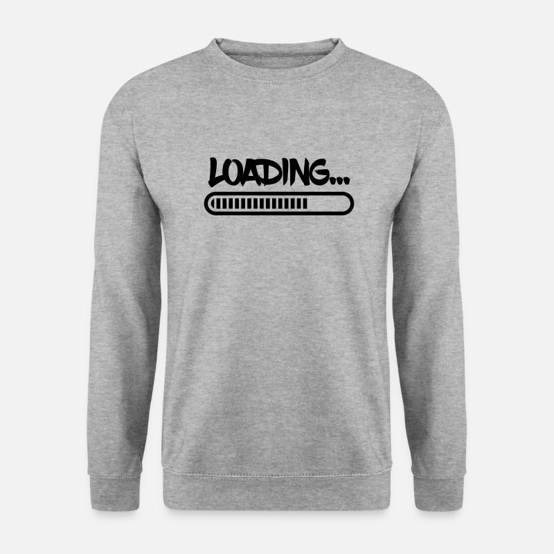 loading - Unisex Pullover - Weißgrau meliert