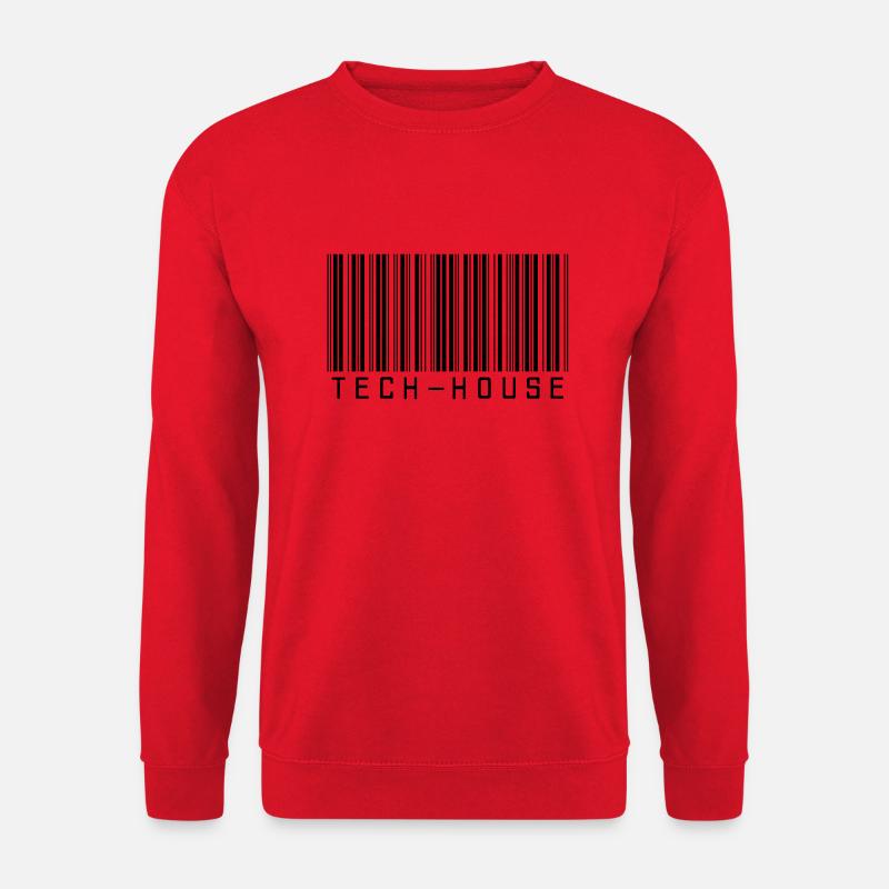 Barcode Tech House - Unisex Pullover - Rot