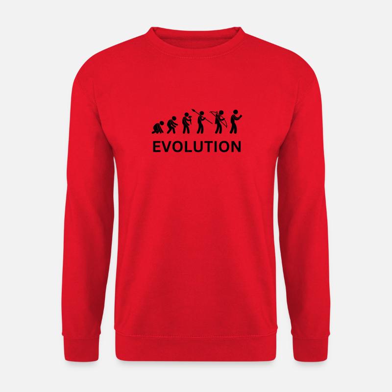 evolution - Unisex Pullover - Rot