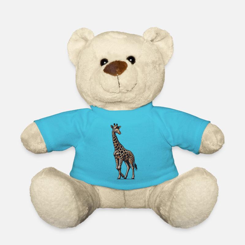 Giraffe - Teddy Bear - atoll blue