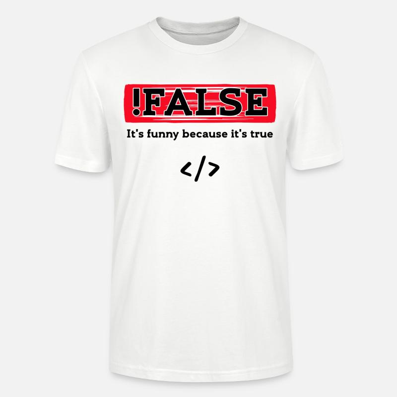 Code Debug Programmierer Developer Lustige Sprüche - Stanley/Stella Unisex Bio-T-Shirt CRAFTER - Weiß