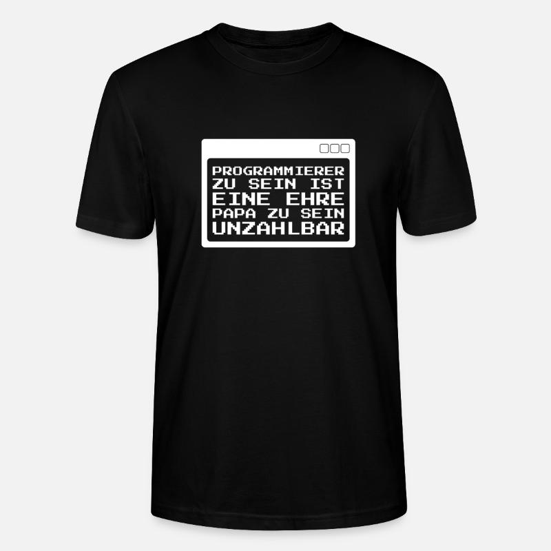 Developer Coder Programmer - Stanley/Stella CRAFTER Unisex Organic T-Shirt - black