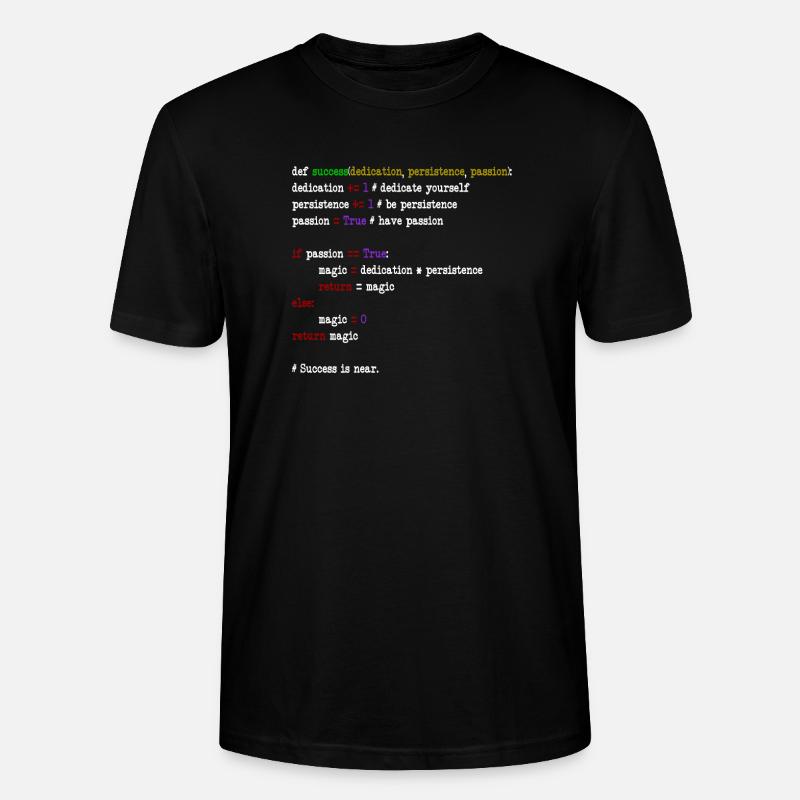 java code - Stanley/Stella Unisex Bio-T-Shirt CRAFTER - Schwarz