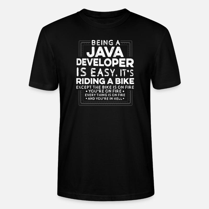 Java Developer - Stanley/Stella Unisex Bio-T-Shirt CRAFTER - Schwarz