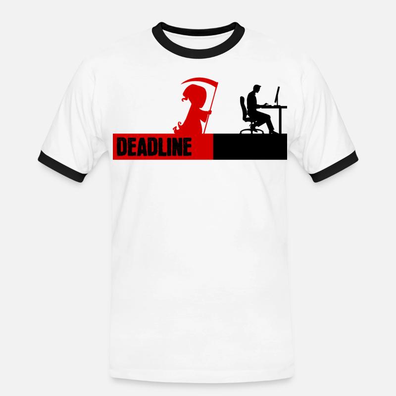 Bugfixing Skripting Dev Computerfreak Developer - Männer Kontrast-T-Shirt - Weiß/Schwarz