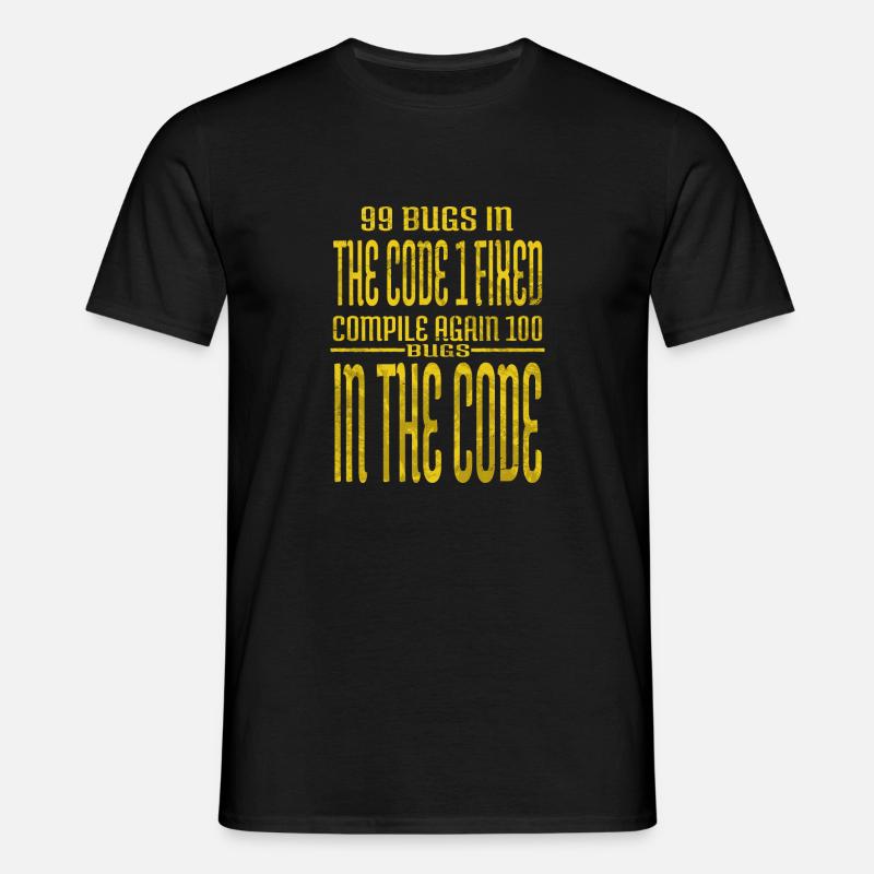 frontend developer computer programming present - Men's T-Shirt - black
