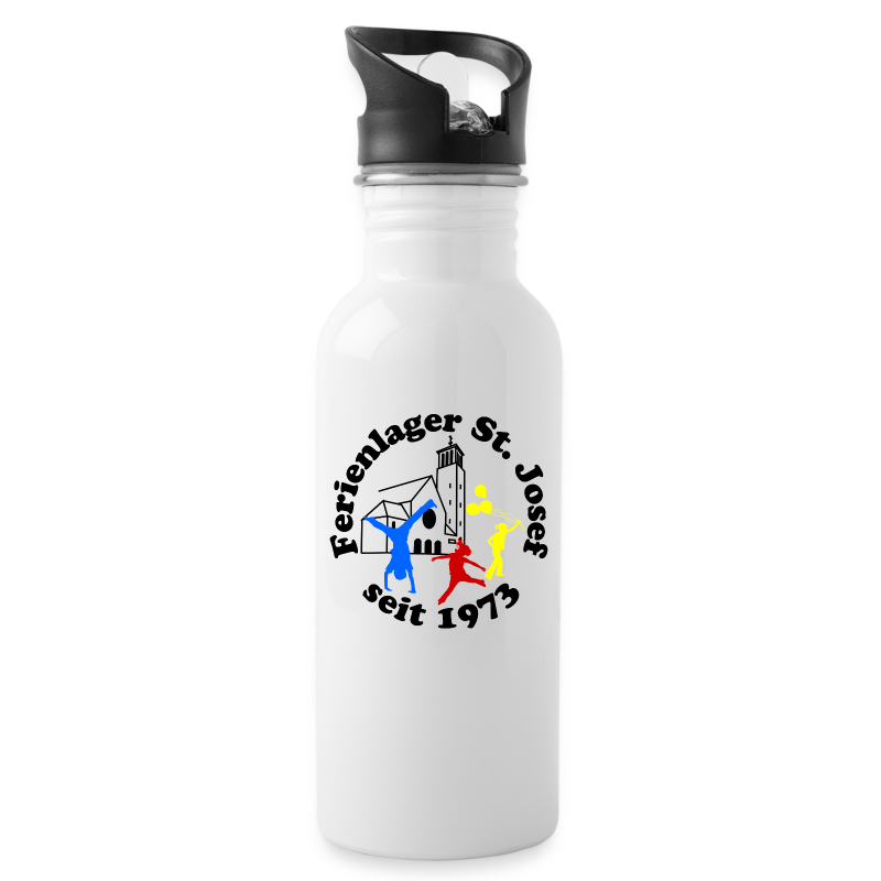 Logo Gif schwarz farbig 400dpi 2000px - Trinkflasche mit integriertem Trinkhalm