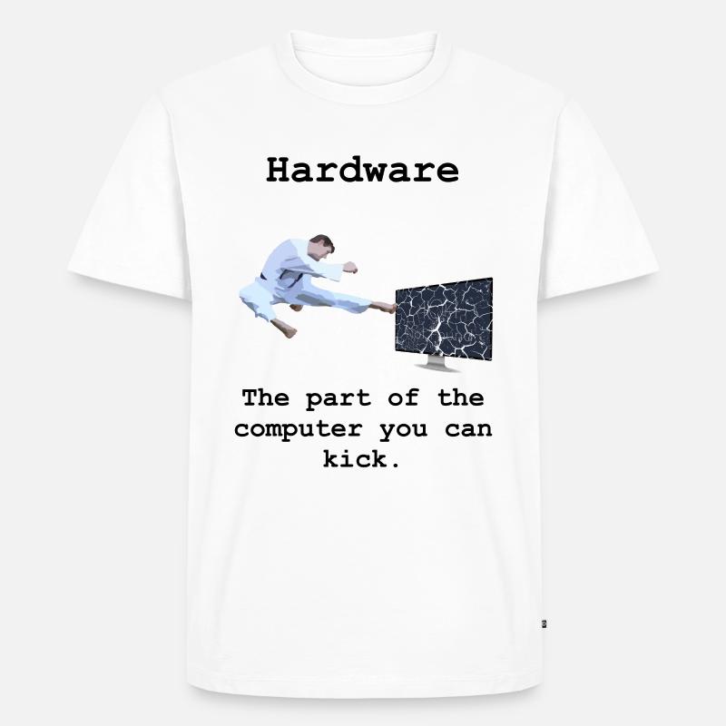 Programming Programmierer Informatik Hardware - Männer Premium Bio T-Shirt - Weiß