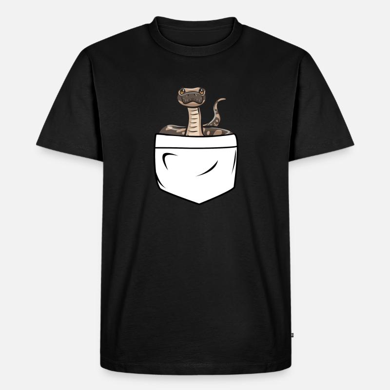 Ball Python Snake King Python - Men's Premium Organic T-Shirt - black