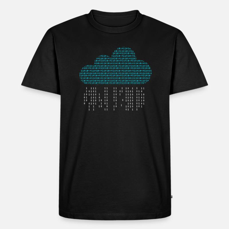 Software Engineer Binary Codes - Männer Premium Bio T-Shirt - Schwarz