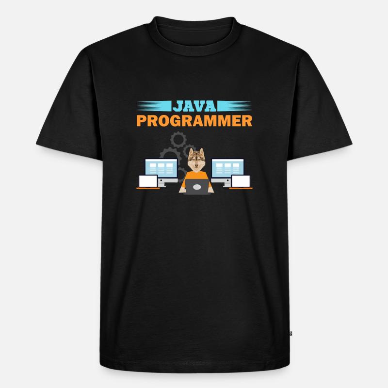 Java Programmer - Männer Premium Bio T-Shirt - Schwarz