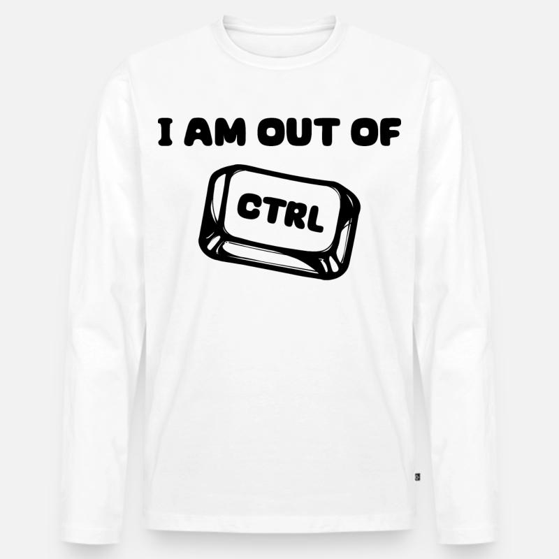 Softwareentwickler Developer Statement Code Debug - Männer Premium Bio Langarmshirt - Weiß