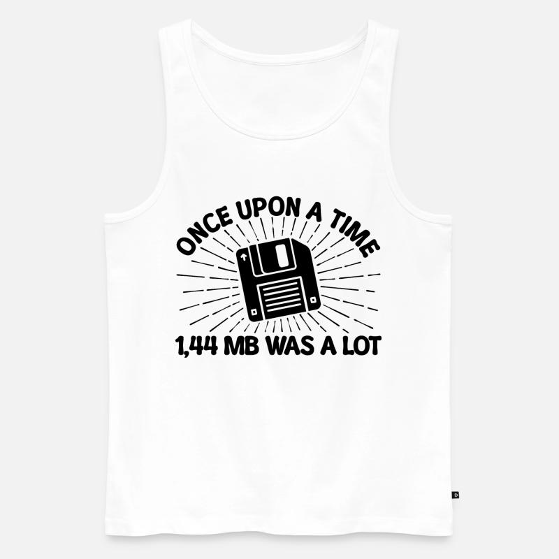 Programmer Debug Skripting Developer Statement - Men's Premium Organic Tank Top - white