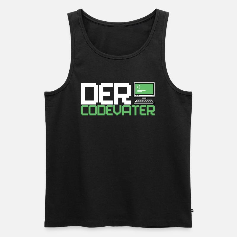 Entwickler Coder Programmierer Computer - Männer Premium Bio Tank Top - Schwarz
