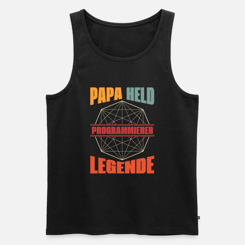 Entwickler Coder Programmierer - Männer Premium Bio Tank Top - Schwarz