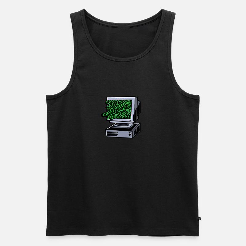 Developer Coder Programmer - Men's Premium Organic Tank Top - black