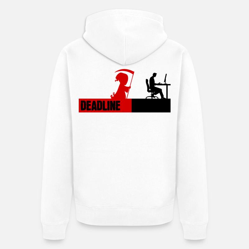 Bugfixing Skripting Dev Computerfreak Developer - Unisex Premium Bio Zip Hoodie - Weiß