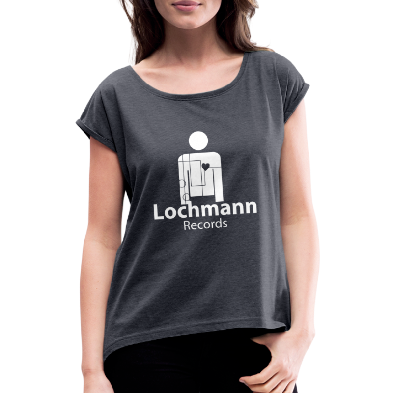 Lochmann Records - Frauen T-Shirt mit gerollten Ärmeln