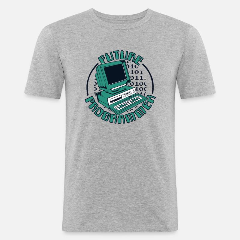 Future Programmer Software Engineer Developer - Men's Slim Fit T-Shirt - heather grey