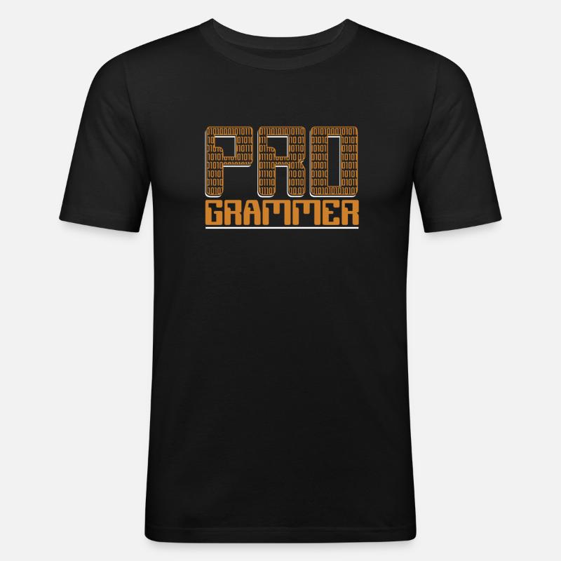 Programmer Developer Softwareentwickler Coder - Männer Slim Fit T-Shirt - Schwarz